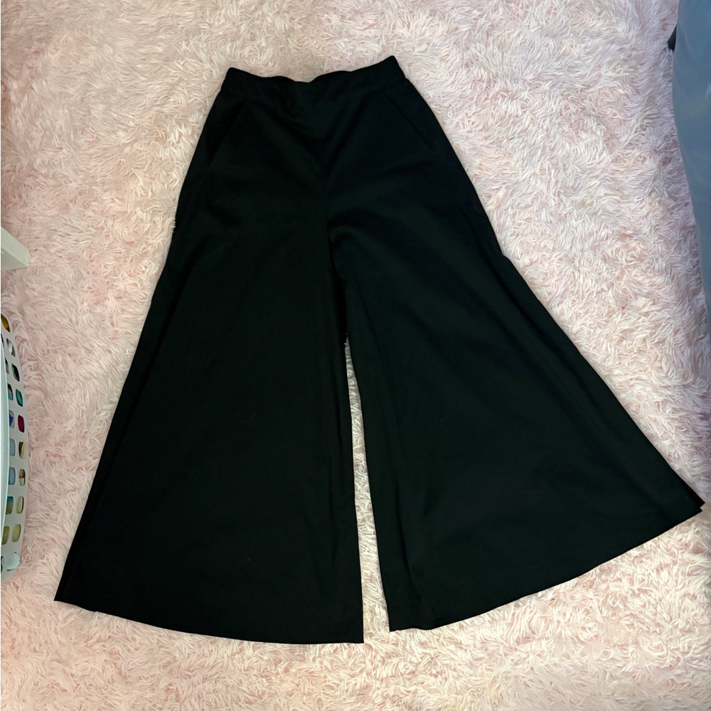 Laboratorio Capri ‼️Elegant Black Wide-Leg Pants Made in Italy 🇮🇹